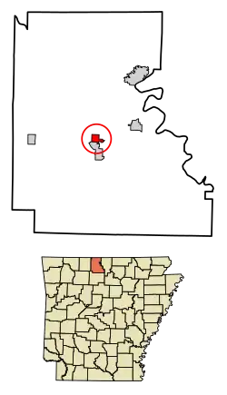 Location in Marion County, Arkansas