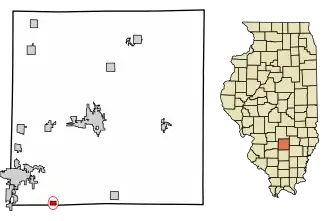 Location in Marion County, Illinois