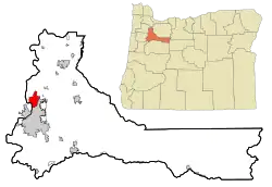 Location in Marion County, Oregon