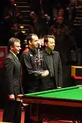 Mark Williams after winning the title