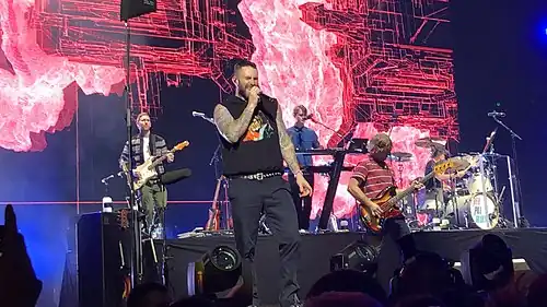 Maroon 5 performing in Sydney, Australia in February 2019.