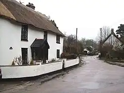 Thatched cottages in Marsh Green