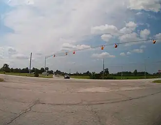 Intersection of U.S. 31 and State Highway 10, in Green Township