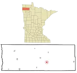 Location of Holt, Minnesota