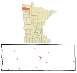 Location of Newfolden, Minnesota