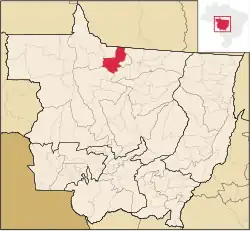 Location of Alta Floresta in Mato Grosso