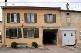 The town hall in Mattexey