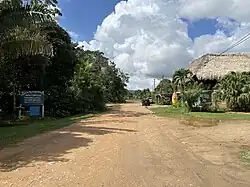 The road to Cockscomb Basin Wildlife Sanctuary