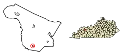 Location in McLean County, Kentucky