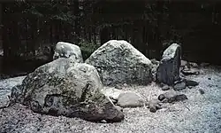The megalith tomb in winter