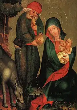Meister Bertram von Minden, panel from the Grabow Altarpiece, c. 1379, the first known depiction
