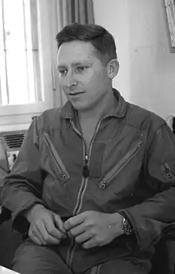 Amos Lapidot as commander of 101 Squadron "First Fighter" in 1967, the year of the Six-Day War