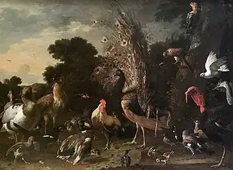 Geflügelhof [Poultry Farm] (ca. 1675-99), oil on canvas, 162 × 220,5&nbsp;cm., Kunsthistorisches Museum