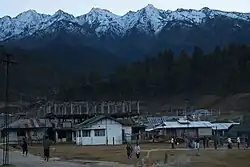 Menchukha town at dusk