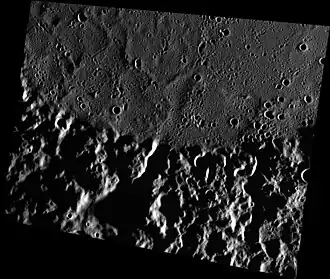 Southern rim of Mendelssohn crater