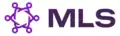 A purple six-pointed star which may be viewed as six stick figures interlocking hands, alongside copy that says "MLS"