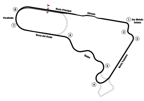 The track layout from 2005–2006.