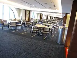 Inside the dining room on the second floor of the Jack Roth Stadium Club in the new east side structure