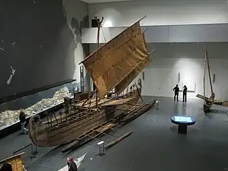 Micronesian catamaran with tanja sails on single fixed masts