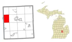 Location within Shiawassee County