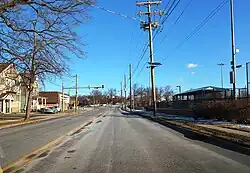 Northbound West Avenue (CR 611) in Port Reading
