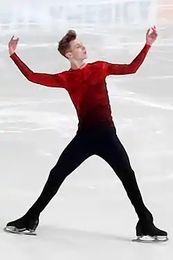 Mihhail Selevko at the 2022 Skate America
