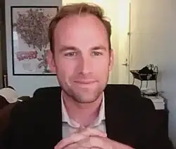 Mike Cheslik attending a video call in 2024