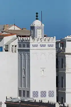 The minaret of the Jamaa el Kébir mosque, in the Zayyanid style&nbsp;[fr].