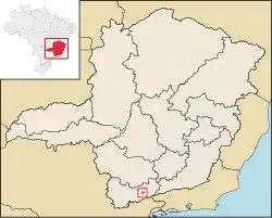 Location in the State of Minas Gerais