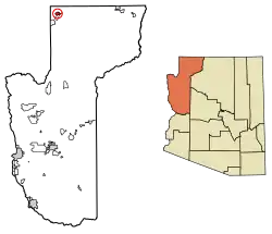 Location in Mohave County, Arizona.