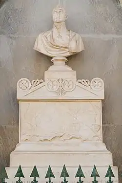 Monument to Hotham in Upper Barrakka Gardens, Valletta