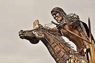 Muisca monument at the central square