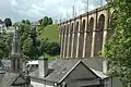 Hillside view of the viaduct