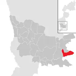 Location within Güssing district