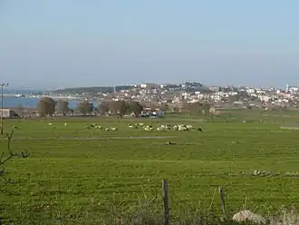 View of the village and bay