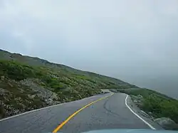 View along the roadway.