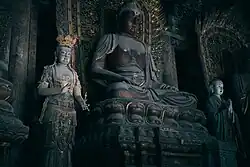 Jin Dynasty (1115–1234) statue of Akshobhya in Shanhua Temple in Datong, Shanxi, China