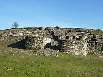 Gates of the Iron Age oppidum of San Cibrao de Las, one of the largest castros of Galicia