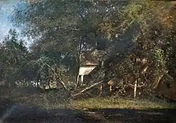 Chaumière sous les arbres à Auvers by Jean Achard. 19th century