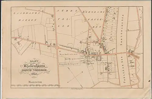 Map of Nørrebro by Severin Sterm.
