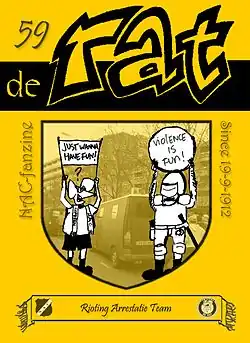 Logo NAC Fanzine 'De Rat'