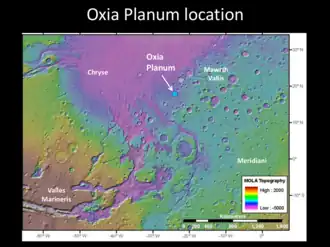 Location of Oxia Planum