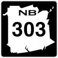 Route 303 marker