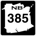 Route 385 marker