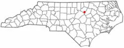 Location of Bunn, North Carolina