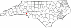 Location of Mountain Island, North Carolina