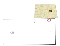 Location of McHenry, North Dakota