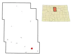 Location of Drake, North Dakota