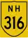 National Highway 316 shield}}