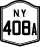 New York State Route 408A marker